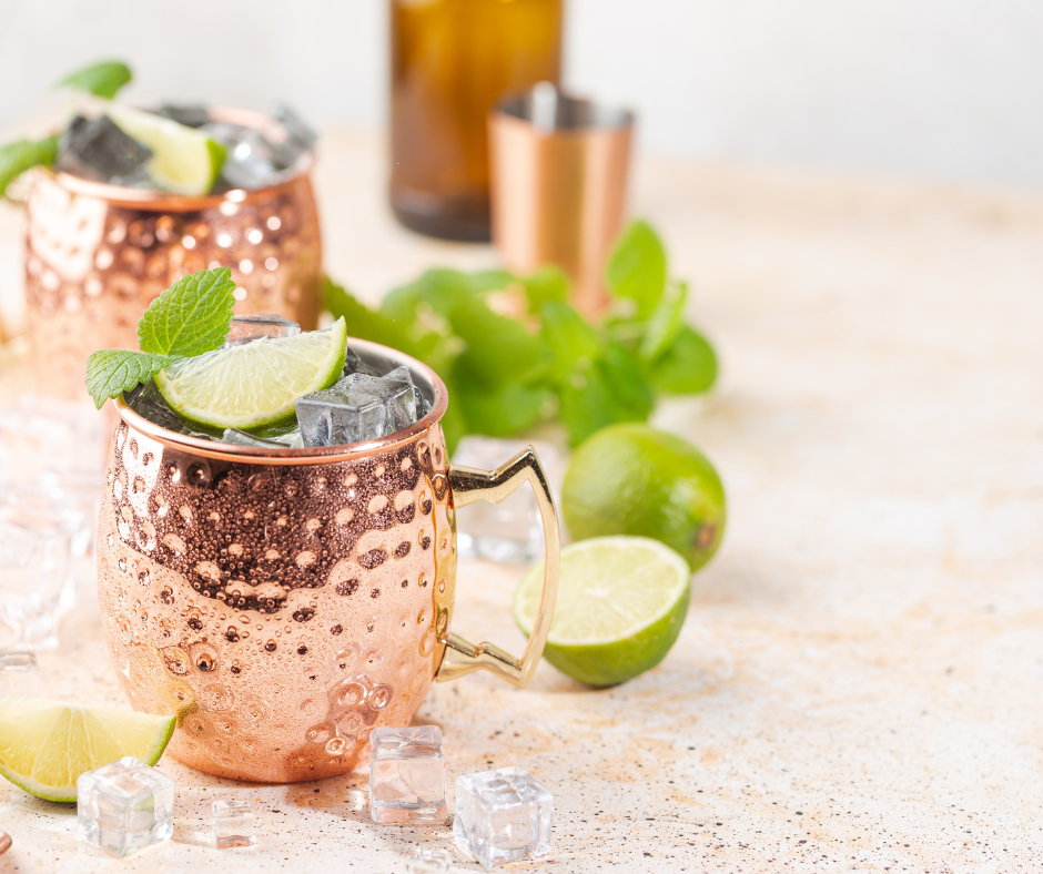 moscow-mules-in-copper-mugs-with-garnishes